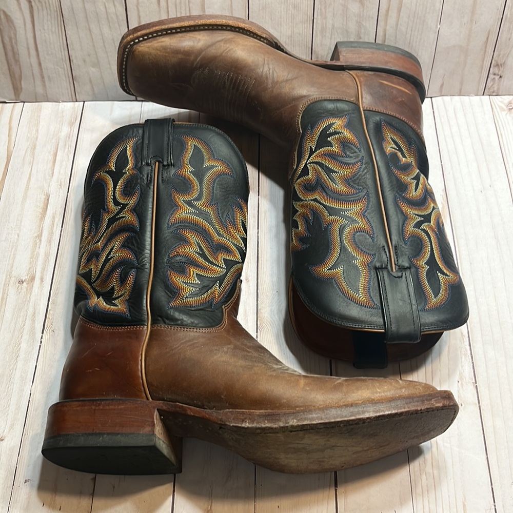 Justin Square Toe Boots Size 9